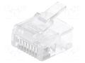 Connector: RJ45; plug; PIN: 8; short; 8p8c; for cable; IDC,crimped CONNFLY RJ45WK