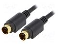 Cable; DIN mini 4pin plug,both sides; 1m; Plating: gold-plated GOOBAY CABLE-465/1.0