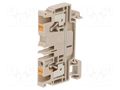 Splice terminal: rail; 32A; spring clamp; beige; wemid; 4mm2; TS35 WEIDMÜLLER A2C4
