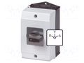 Switch: star-delta cam switch; Stabl.pos: 3; 63A; 0-Y-Δ; Poles: 3 EATON ELECTRIC T5B-4-8410/I4