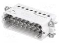 Connector: HDC; male; HTS HA; PIN: 16; 16A; 250V; size 9 (3 x 5) TE Connectivity 1-1103416-8