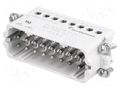 Connector: HDC; male; HTS HA; PIN: 16; 16A; 250V; size 9 (3 x 5) TE Connectivity 1-1103416-8