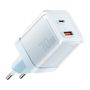 Wall charger Yueqi 70W GaN USB-C + USB-A (blue), Essager EZCT70-YQB03-Z