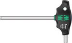 454 HF T-handle hexagon screwdriver Hex-Plus with holding function, imperial, 3/8"x150, Wera 05023366001