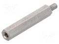 Screwed spacer sleeve; 30mm; Int.thread: M3; Ext.thread: M3 DREMEC TFM-M3X30/DR244