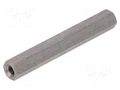 Screwed spacer sleeve; 40mm; Int.thread: M3; hexagonal DREMEC TFF-M3X40/DR144