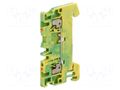 Splice terminal: rail; spring clamp; yellow-green; wemid; 1.5mm2 WEIDMÜLLER A2C1.5PE