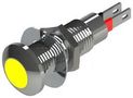 LED PANEL INDICATOR, YEL, 8.1MM, 2.1VDC 524-521-04