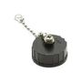 SEALING CAP WITH CHAIN LANYARD, PLASTIC PXP0024/CH