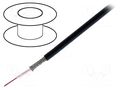 Wire: coaxial; RG179; 1x30AWG; stranded; CCS; PVC; black; 50m; 164ft BELDEN MRG1791.0050