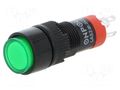 Switch: push-button; Pos: 2; SPDT; 0.5A/250VAC; 1A/24VDC; ON-ON ONPOW V10Y-11Z-6G