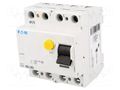 RCD breaker; Inom: 100A; Ires: 30mA; Max surge current: 250A; IP40 EATON ELECTRIC PFIM-100/4/003