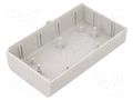 Enclosure: enclosure base; X: 70mm; Y: 123mm; Z: 25.5mm; ABS; grey COMBIPLAST OABS123X25-S