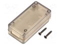Enclosure: for USB; X: 25mm; Y: 50mm; Z: 15.5mm; ABS HAMMOND HM-1551USB2TSK
