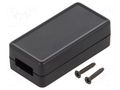 Enclosure: for USB; X: 25mm; Y: 50mm; Z: 15.5mm; ABS; black HAMMOND HM-1551USB2BK
