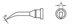 Antgalis 0.4x2.0mm, WSP80 lituokliui, Weller W/LT-1SLX