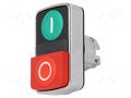 Switch: double; 22mm; Stabl.pos: 1; green/red; none; IP66; Pos: 2 SCHNEIDER ELECTRIC ZB4BL7341