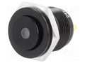 Switch: vandal resistant; Pos: 2; SPST-NO; 2A/36VDC; IP65; OFF-(ON) ONPOW V16-10S-24W-A