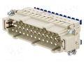 Connector: HDC; contact insert; male; 16A; 500V; Han® ES Press HARTING 09330242648