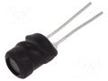 Inductor: wire; THT; 180uH; Ioper: 750mA; 758.75mΩ; ±10%; Ø7.5x9.5mm FERROCORE COIL0608-0.18