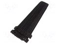 Hook and loop fastener; L: 240mm; W: 16mm; black; 20pcs; Ømax: 65mm KSS WIRING MGT-240/BK-SET