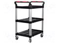 Hand truck; 750x460x980mm; Work.surface dim: 630x424mm; 300kg NEWBRAND NB-TROL01-3