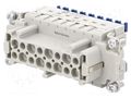 Connector: HDC; contact insert; female; 16A; 500V; Han® ES Press HARTING 09330162748