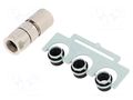 Connector: M12; plug; PIN: 8; female; Slim; 48V; straight; IP65,IP67 HARTING 21038812805
