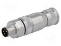 Connector: M8; male; PIN: 4; 4A; 30V; IP67; straight; shielded; plug HARTING 21023691401