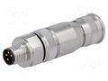 Connector: M8; male; PIN: 4; 4A; 30V; IP67; straight; shielded; plug HARTING 21023691401