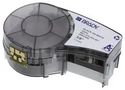 LABELING TAPE, VINYL, 9.53MM X 6.4M, BLACK/WHITE M21-375-595-WT.