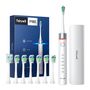 FairyWill FW-P80 sonic toothbrush with tip set and case (White), FairyWill FW-P80 White + 8 hea