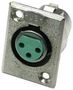 CONNECTOR, XLR, JACK, 3 POSITION D3F