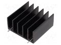 Heatsink: extruded; TO220,TO247; black; L: 30mm; W: 30mm; H: 15mm STONECOLD RAD-DY-GF/3