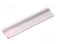 Profiles for LED modules; white; L: 1m; GROOVE14; aluminium TOPMET TOP-GROOVE14WH-1M