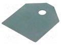 Heat transfer pad: silicone; TOP3; 0.4K/W; L: 20.5mm; W: 17.5mm FISCHER ELEKTRONIK WS/TOP/3