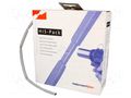Heat shrink sleeve; 2: 1; 4.8mm; L: 5m; grey; cardboard packaging HELLERMANNTYTON HIS-4.8/2.4-GY