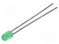 LED; green; 3mm; 5.6÷85mcd; 60°; Front: convex; 2.1÷2.6VDC LITEON LTL-4231N