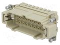 Connector: HDC; contact insert; male; 16A; 90V; Han® Ex; PIN: 16 HARTING 09360162602