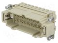 Connector: HDC; contact insert; male; 16A; 90V; Han® Ex; PIN: 16 HARTING 09360162602