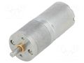 Motor: DC; with gearbox; LP; 6VDC; 2.4A; Shaft: D spring; 15rpm POLOLU POLOLU-1590