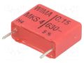 Capacitor: polyester; 150nF; 400VAC; 630VDC; 15mm; ±5%; 7x14x18mm WIMA MKS4-150N/630-5%