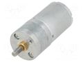 Motor: DC; with gearbox; HP; 6VDC; 6.5A; Shaft: D spring; 460rpm POLOLU POLOLU-1572