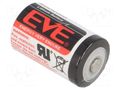 Battery: lithium; 1/2AA,1/2R6; 3.6V; 1200mAh; non-rechargeable EVE BATTERY EVE-ER14250/S