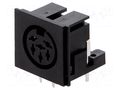Connector: DIN; socket; female; PIN: 6; 240°; angled 90°; on PCBs LUMBERG 0105-06