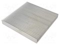 Heatsink: moulded; grilled; natural; L: 200mm; W: 200mm; H: 25mm; raw STONECOLD RAD-C20025/200