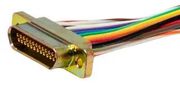 BAND TIED BACKSHELL, 180DEG, 21POS, ALUM MDM-BT-21TE-SJS