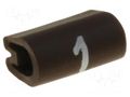 Markers; Marking: 1; 1.5÷2mm; PVC; brown; -45÷70°C; leaded TE Connectivity TE-05801101