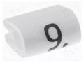 Markers; Marking: 9; 2÷3.2mm; PVC; white; -45÷70°C; leaded TE Connectivity TE-05811909