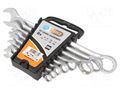 Wrench-set; combination spanner; Chrom-vanadium steel; 8pcs. PG TOOLS PG-T120